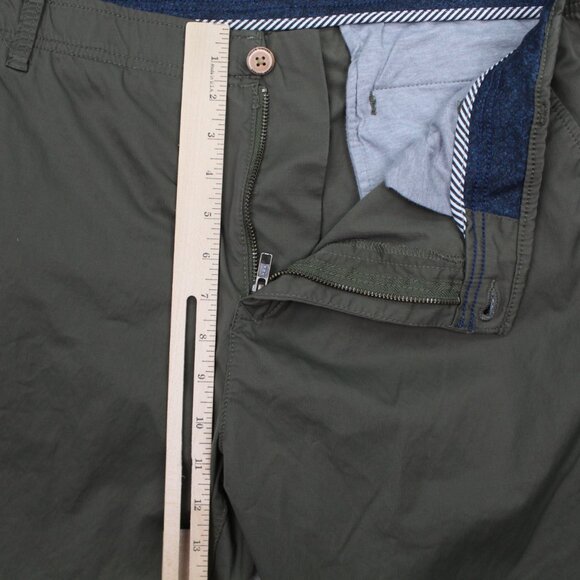 Tailor Vintage Pants Men 40x34 Green Luxe Performance Greenwich Slim Fit Stretch - Picture 9 of 14